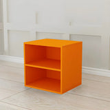 Compact Modern Wood Storage Drawers Cube Bookcase Image - 28