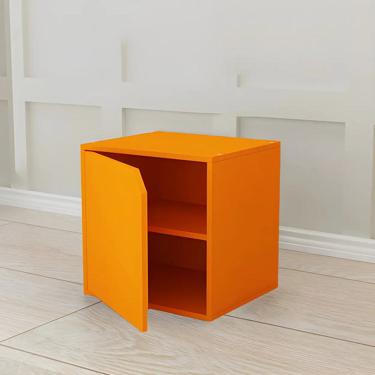 Compact Modern Wood Storage Drawers Cube Bookcase Image - 29