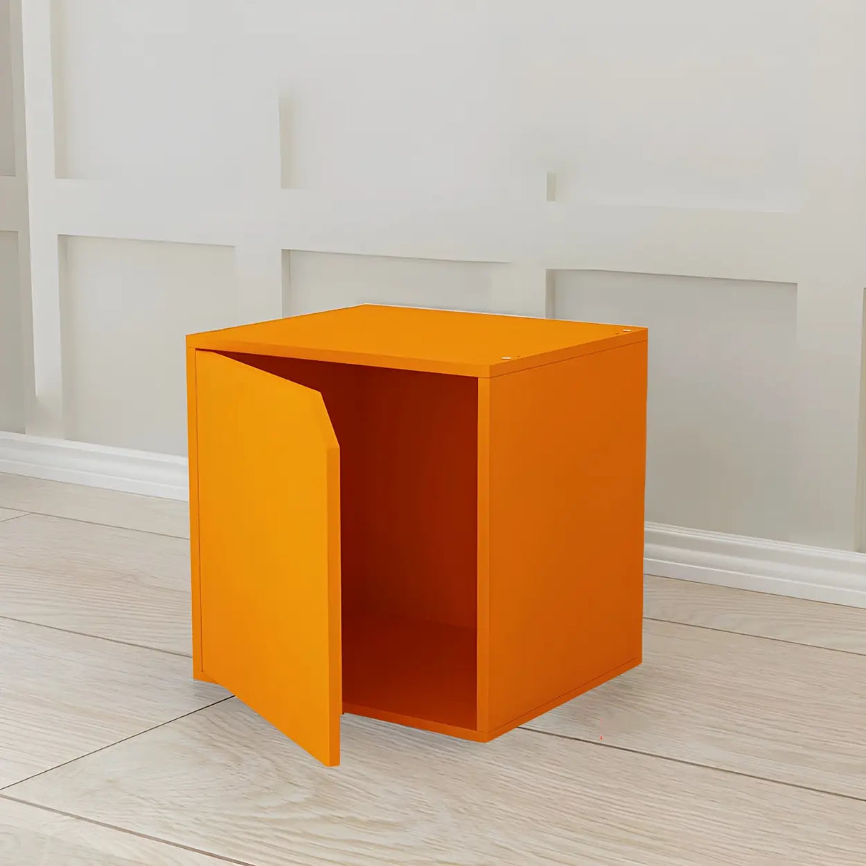 Compact Modern Wood Storage Drawers Cube Bookcase Image - 30