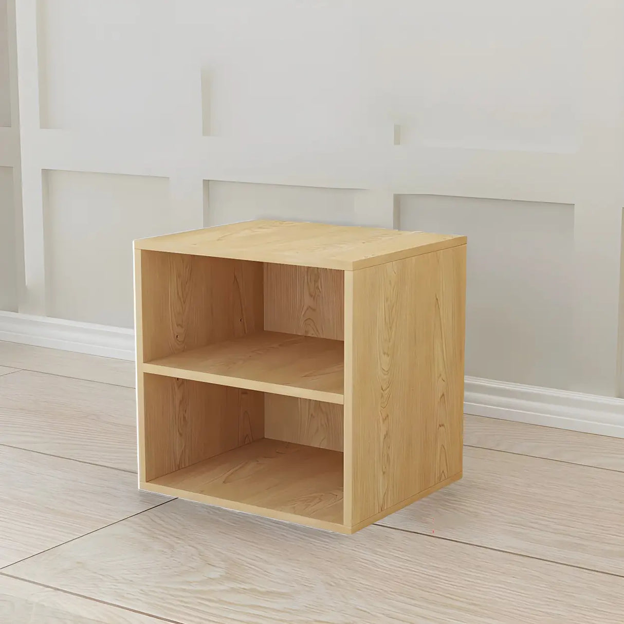 Compact Modern Wood Storage Drawers Cube Bookcase Image - 32