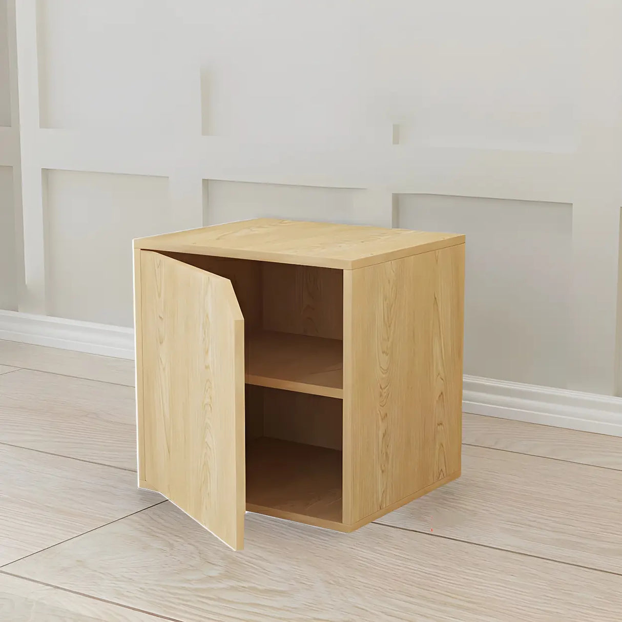 Compact Modern Wood Storage Drawers Cube Bookcase Image - 33