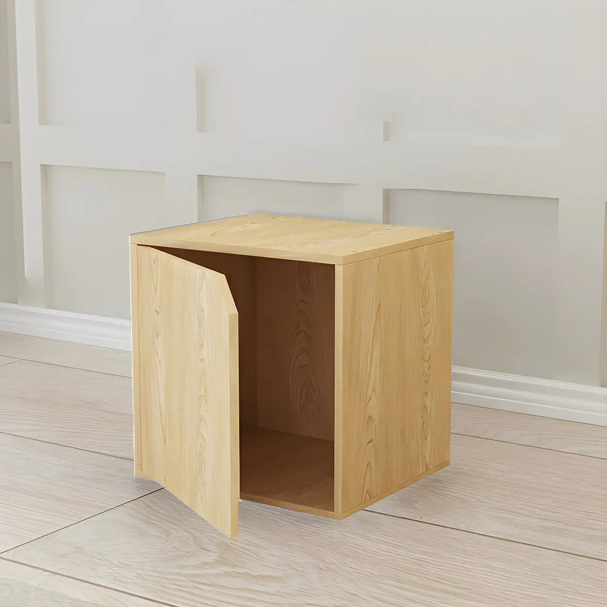 Compact Modern Wood Storage Drawers Cube Bookcase Image - 34