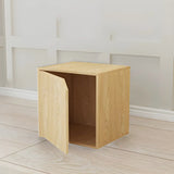 Compact Modern Wood Storage Drawers Cube Bookcase Image - 34