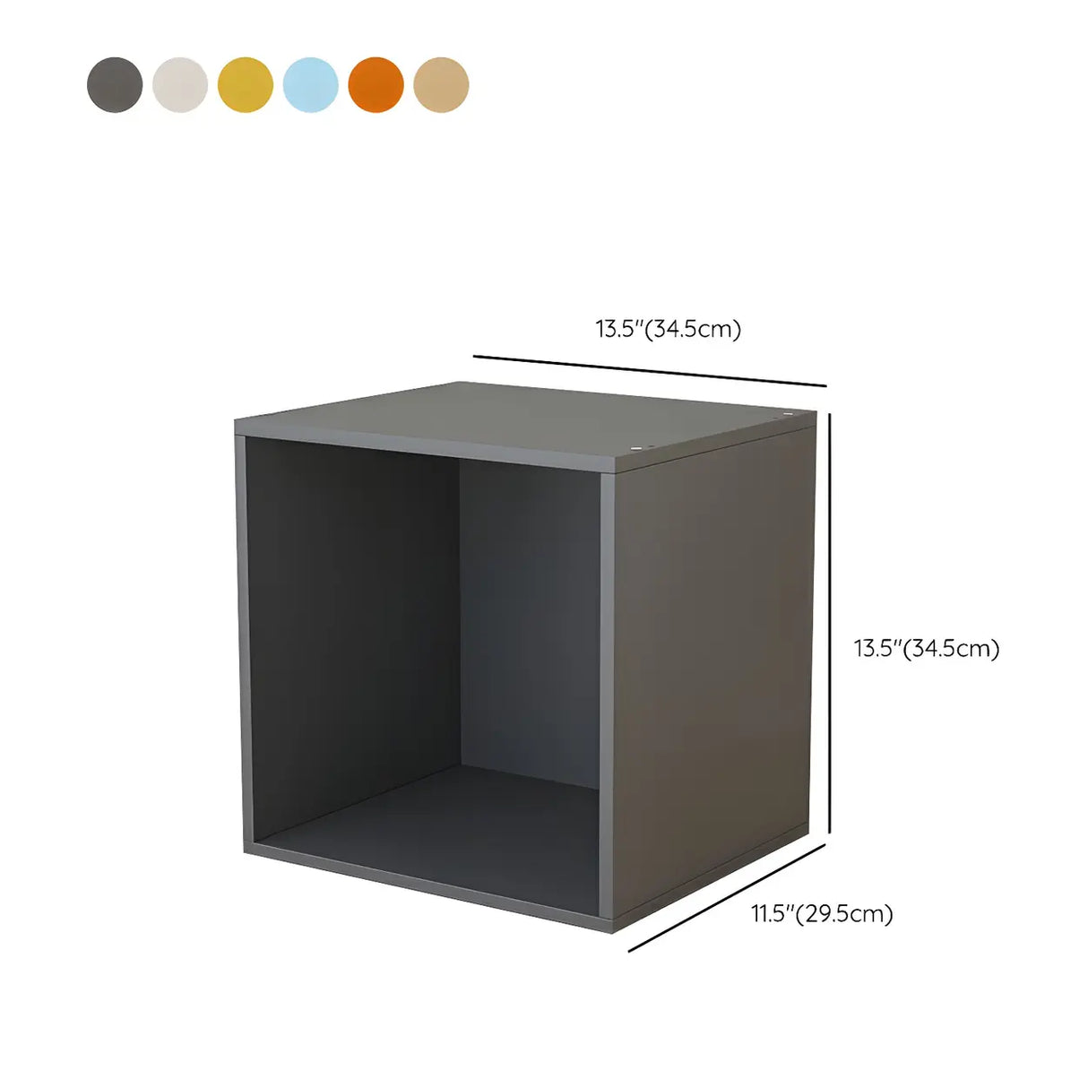 Compact Modern Wood Storage Drawers Cube Bookcase 
