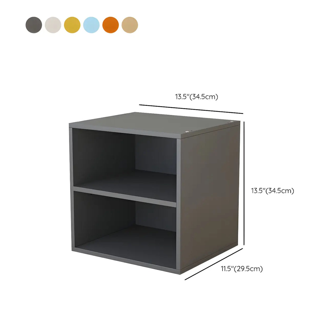 Compact Modern Wood Storage Drawers Cube Bookcase Image - 36