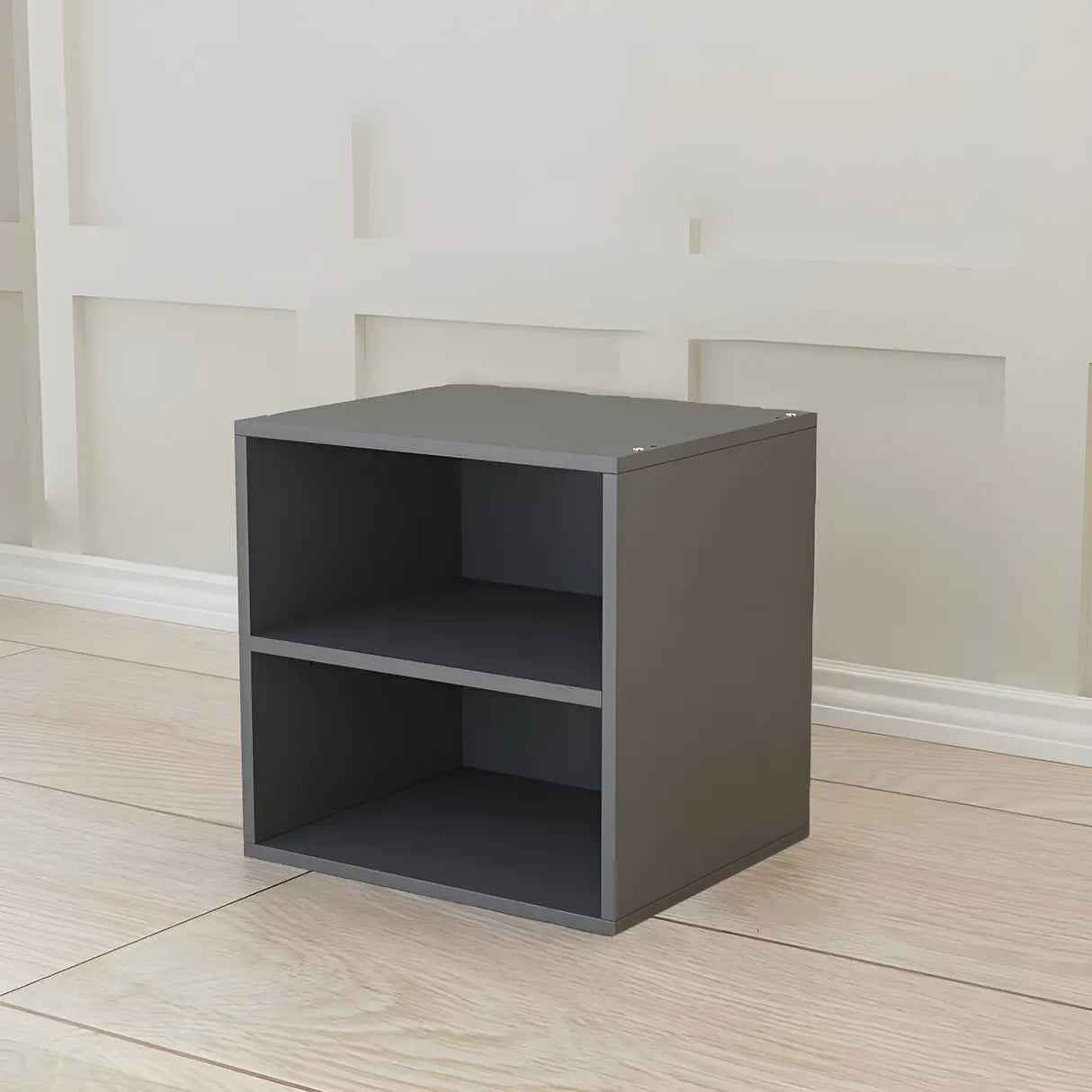 Compact Modern Wood Storage Drawers Cube Bookcase Image - 4