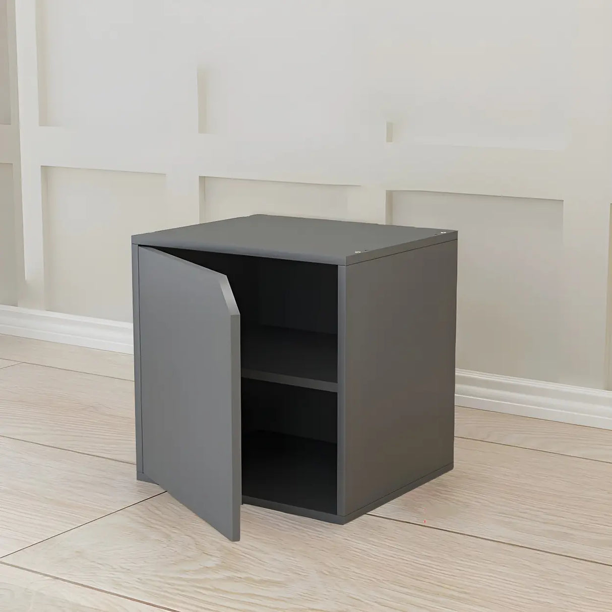 Compact Modern Wood Storage Drawers Cube Bookcase Image - 6
