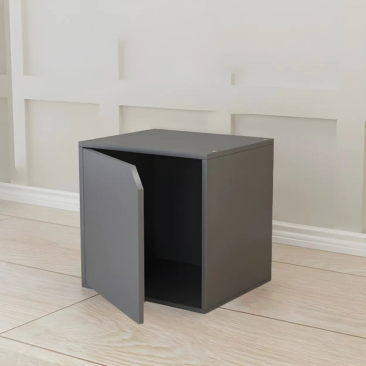 Compact Modern Wood Storage Drawers Cube Bookcase Image - 8
