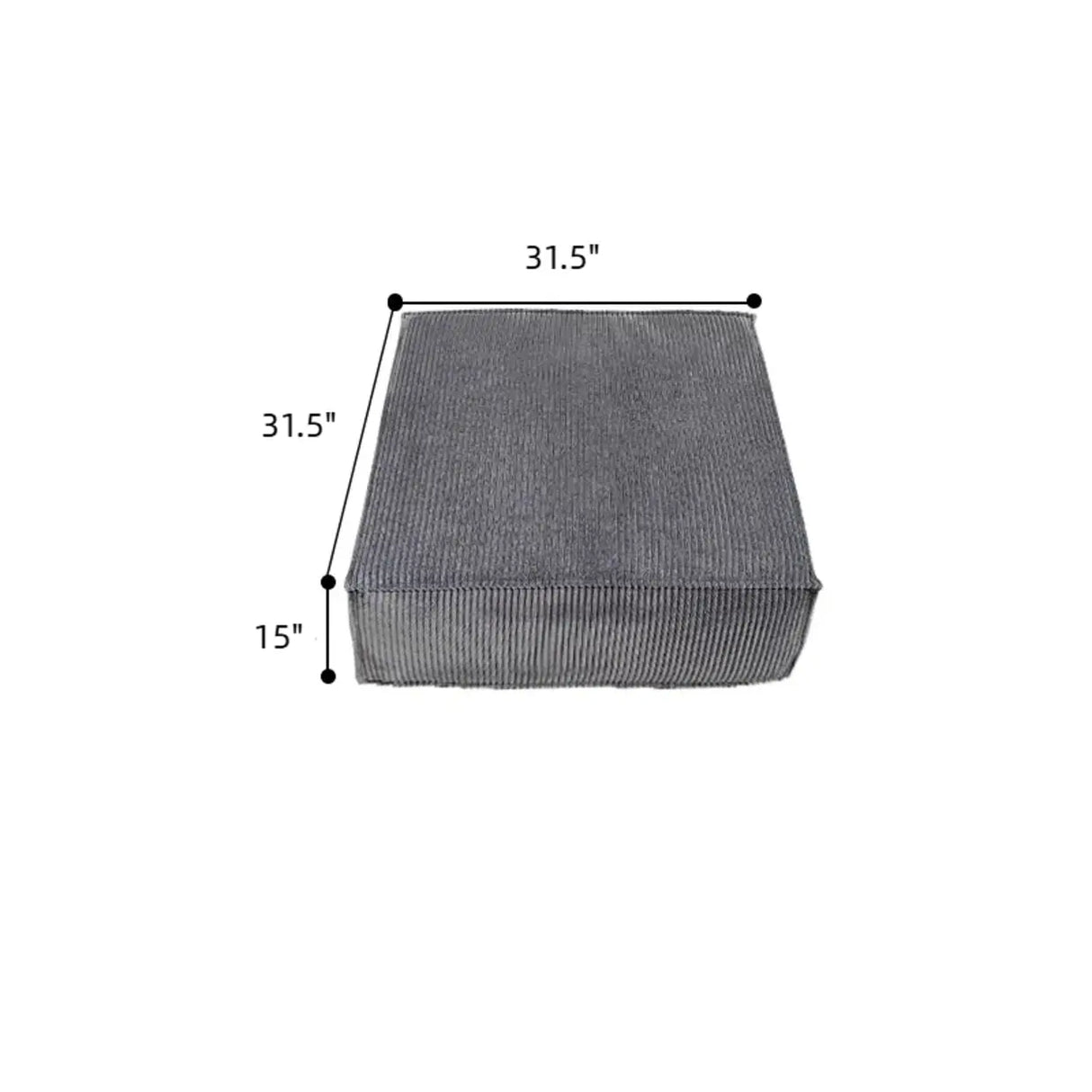 Modular Compressed Corduroy Sofa Set Image - 11