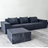 Modular Compressed Corduroy Sofa Set Image - 2