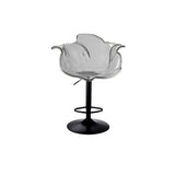 Concave Adjustable Height Swivel Acrylic Bar Stool Image - 14