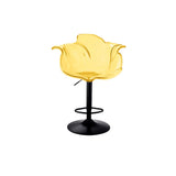 Concave Adjustable Height Swivel Acrylic Bar Stool Image - 17