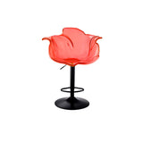 Concave Adjustable Height Swivel Acrylic Bar Stool Image - 18