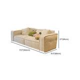 Concealed Support Sherpa Square Arm Tight Back Loveseat #size