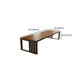 Conference Rectangle Dark Wood Desk for 8-12 People Image - 12