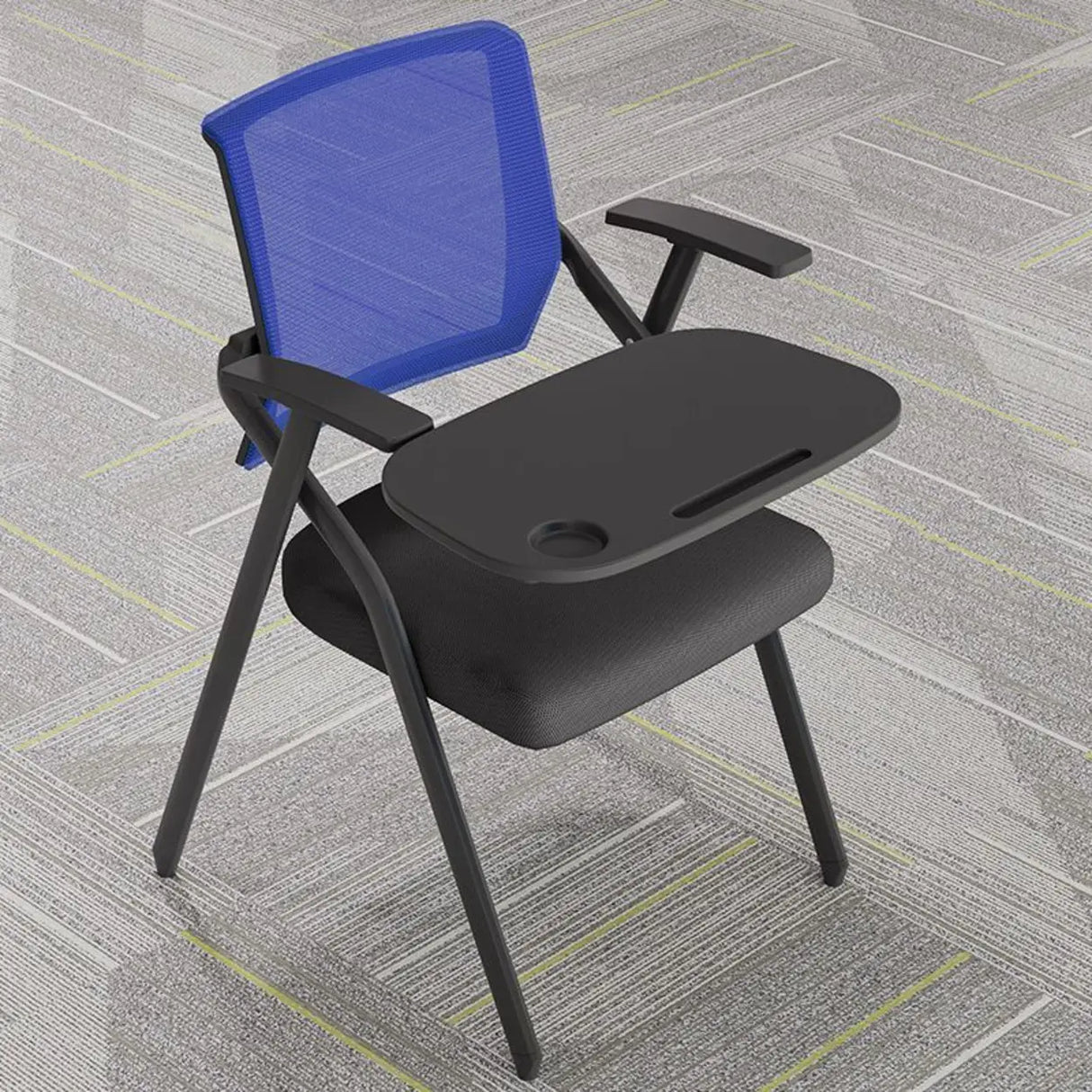 Conference Steel Frame Orange Ergonomic Mesh Office Chair Image - 10