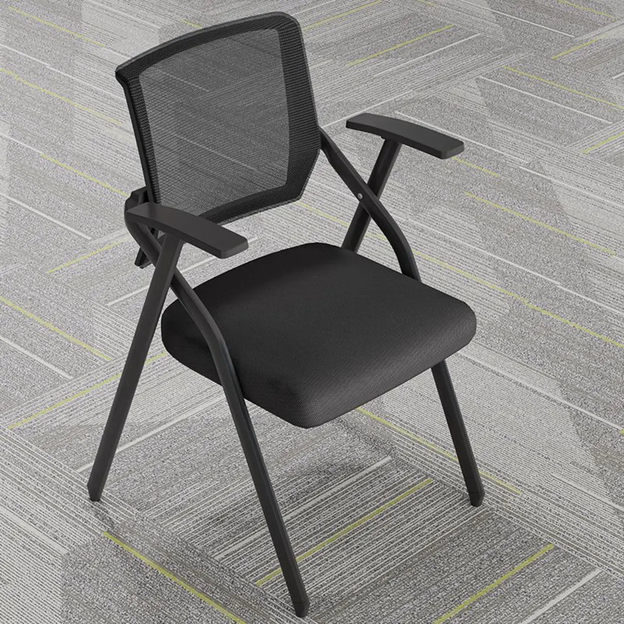 Conference Steel Frame Orange Ergonomic Mesh Office Chair Image - 13