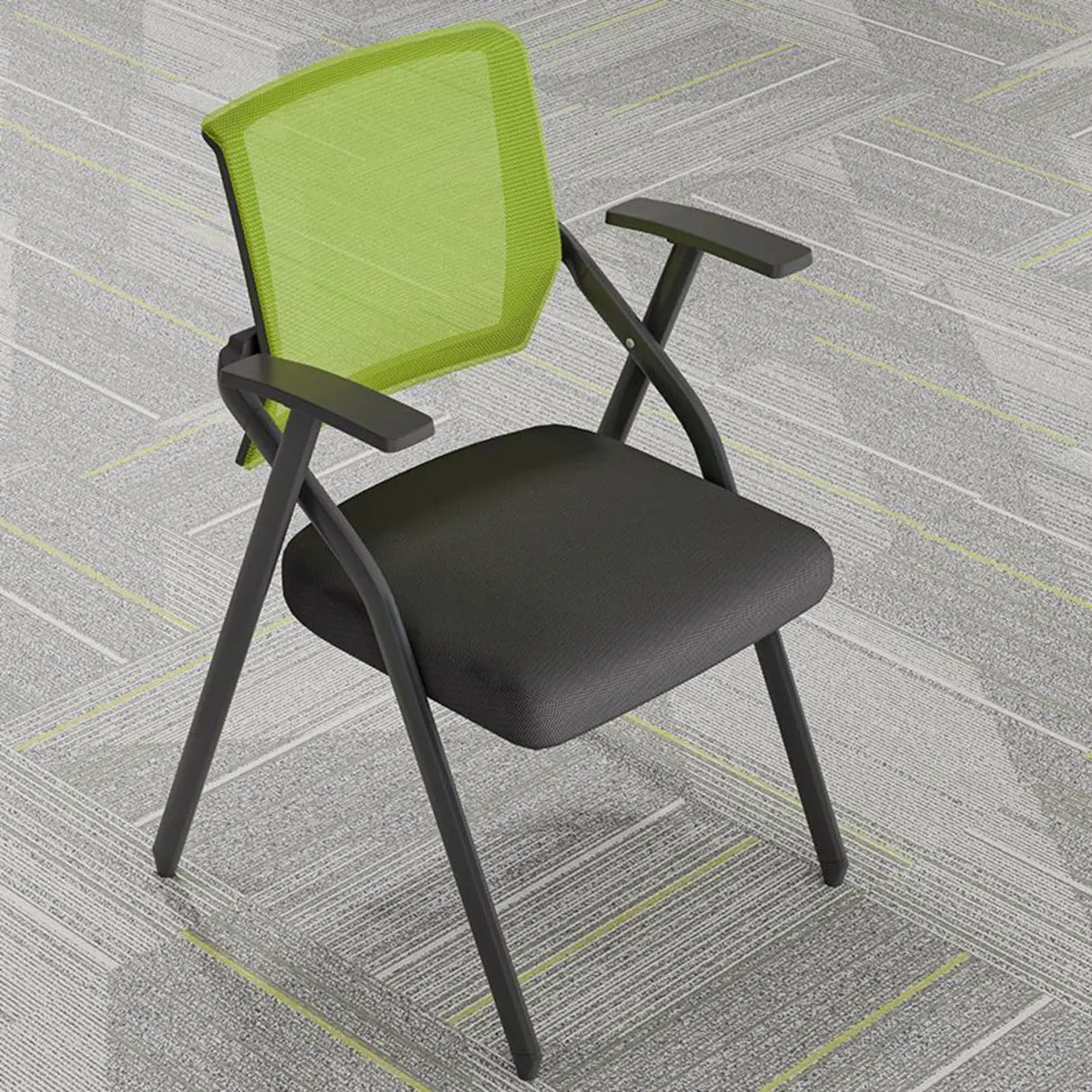 Conference Steel Frame Orange Ergonomic Mesh Office Chair Image - 18