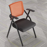 Conference Steel Frame Orange Ergonomic Mesh Office Chair Image - 19