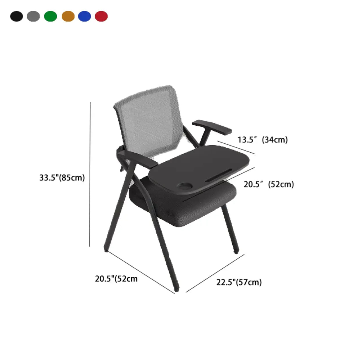 Conference Steel Frame Orange Ergonomic Mesh Office Chair 