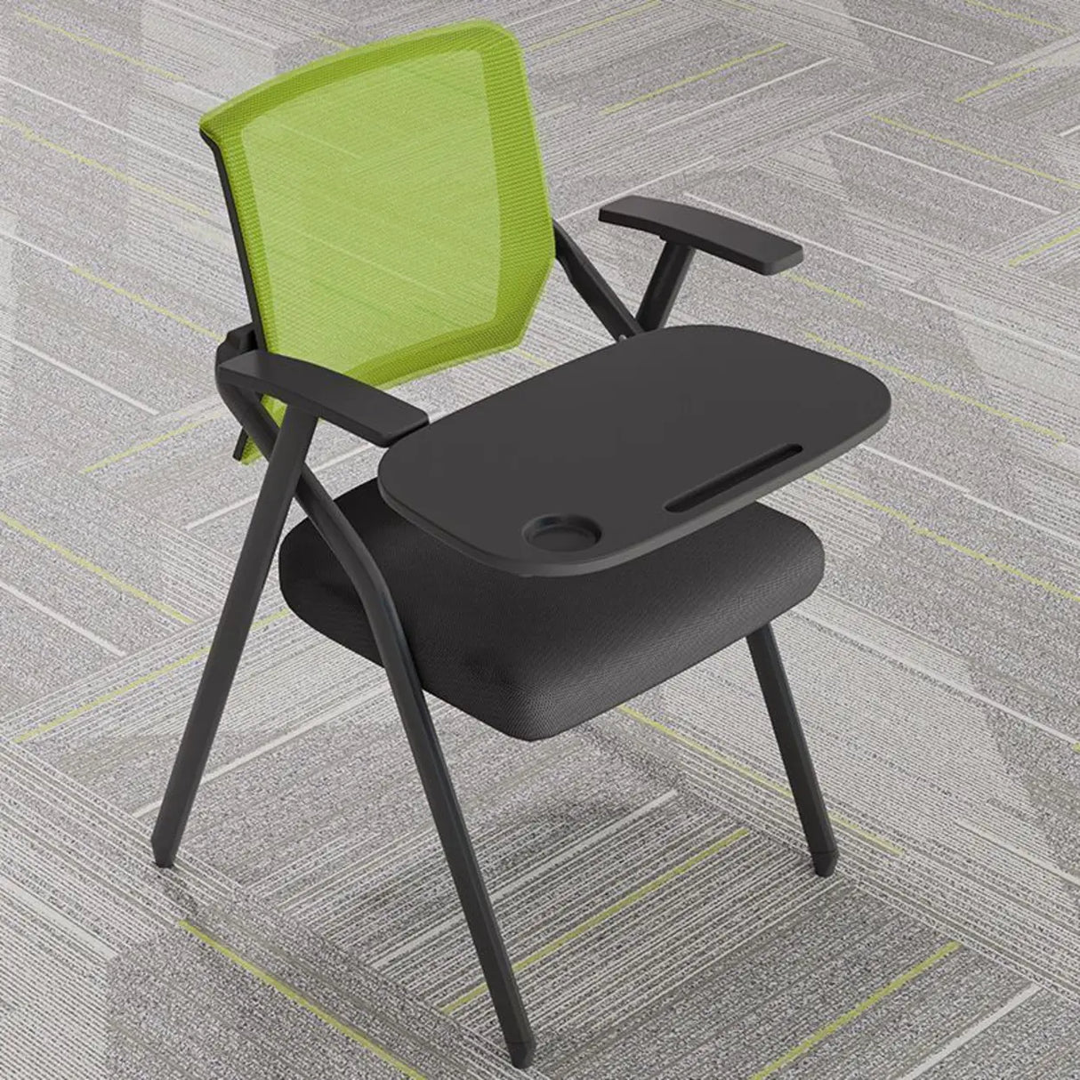 Conference Steel Frame Orange Ergonomic Mesh Office Chair Image - 6
