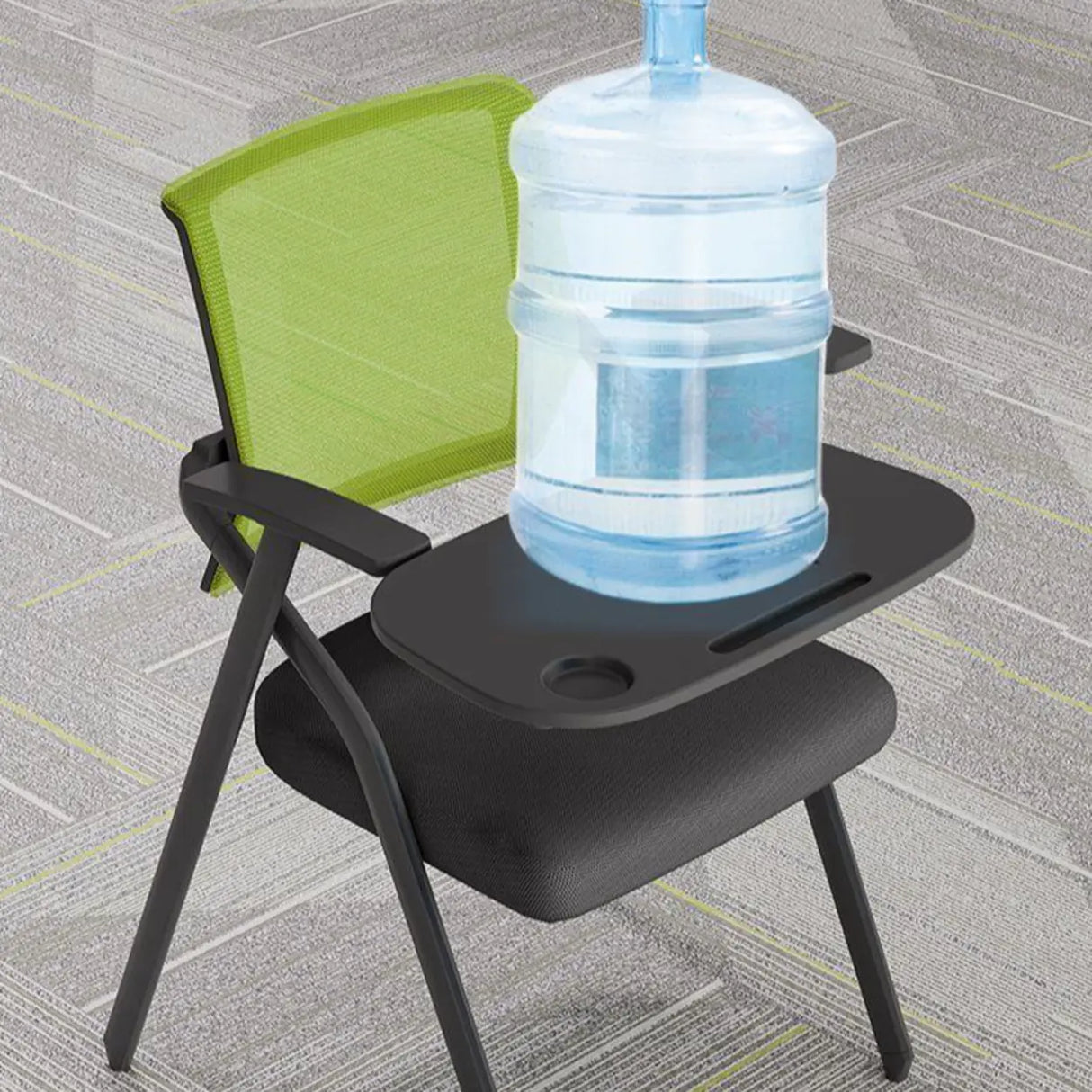 Conference Steel Frame Orange Ergonomic Mesh Office Chair Image - 8