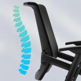 Conference Steel Frame Orange Ergonomic Mesh Office Chair Image - 9