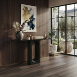 Console Table with Arch Panel Design for Entryway and Living Room Image - 6