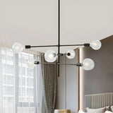 Contemporary 3 Tiers Gold Sputnik Exposed Bulb Chandelier Image - 6
