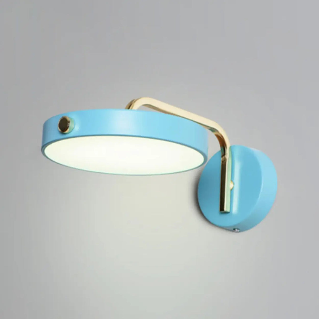 Contemporary Adjustable Round Metal LED Wall Sconce Image - 10