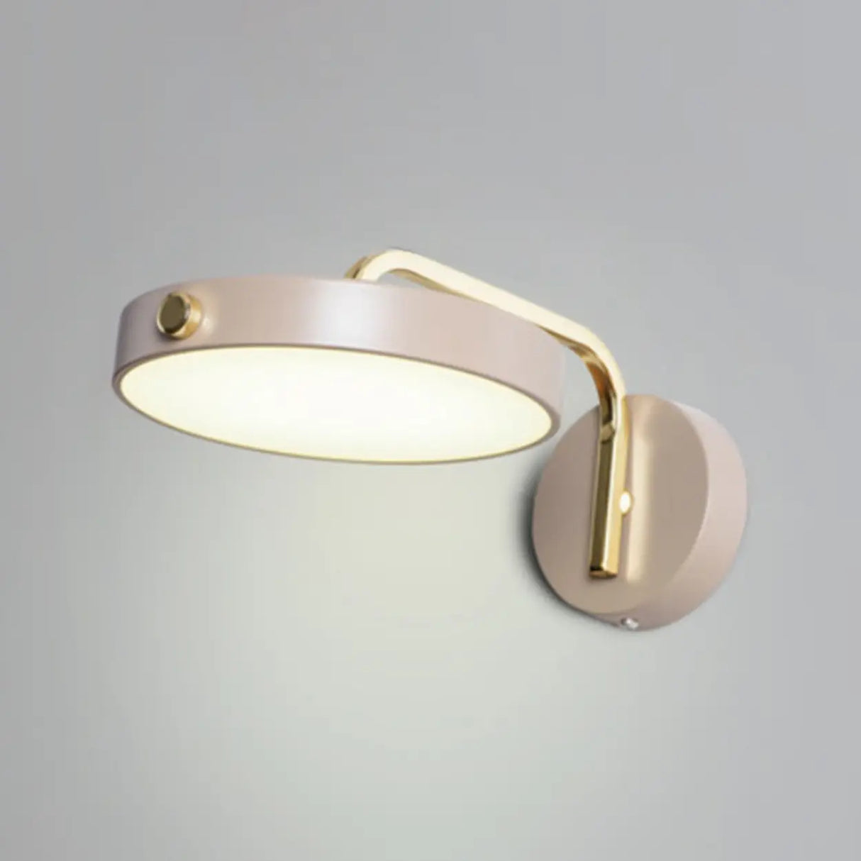 Contemporary Adjustable Round Metal LED Wall Sconce Image - 11