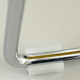 Contemporary Armless Plastic Metal Frame Study Office Chair Image - 17