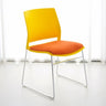 Contemporary Armless Plastic Metal Frame Study Office Chair Image - 22