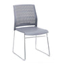Contemporary Armless Plastic Metal Frame Study Office Chair Image - 26