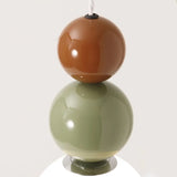 Contemporary Bedroom Green Globe Glass Pendant Light Image - 11