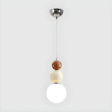 Contemporary Bedroom Green Globe Glass Pendant Light Image - 3