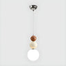 Contemporary Bedroom Green Globe Glass Pendant Light Image - 3