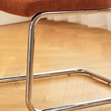 Contemporary Beige Upholstered Metal Office Chairs Image - 10