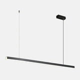 Contemporary Black Linear LED Island Pendant Light Image - 8