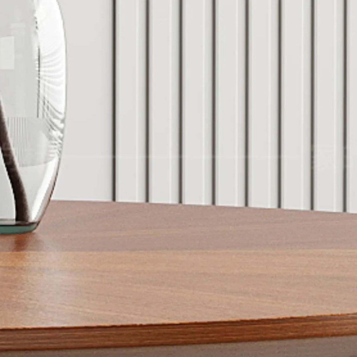 Contemporary Black Metal Base Round Wood Top Dining Table Image - 5