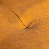 Contemporary Brown Leather Swivel Ergonomic Office Chair Image - 7