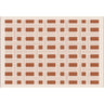Contemporary Checkered Polypropylene Camel Area Rug Image - 3