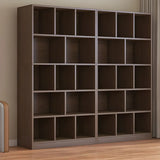 Contemporary Closed Back Wooden Standard Bookcases Image - 1
