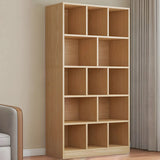 Contemporary Closed Back Wooden Standard Bookcases Image - 10