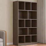 Contemporary Closed Back Wooden Standard Bookcases Image - 12