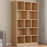 Contemporary Closed Back Wooden Standard Bookcases Image - 16