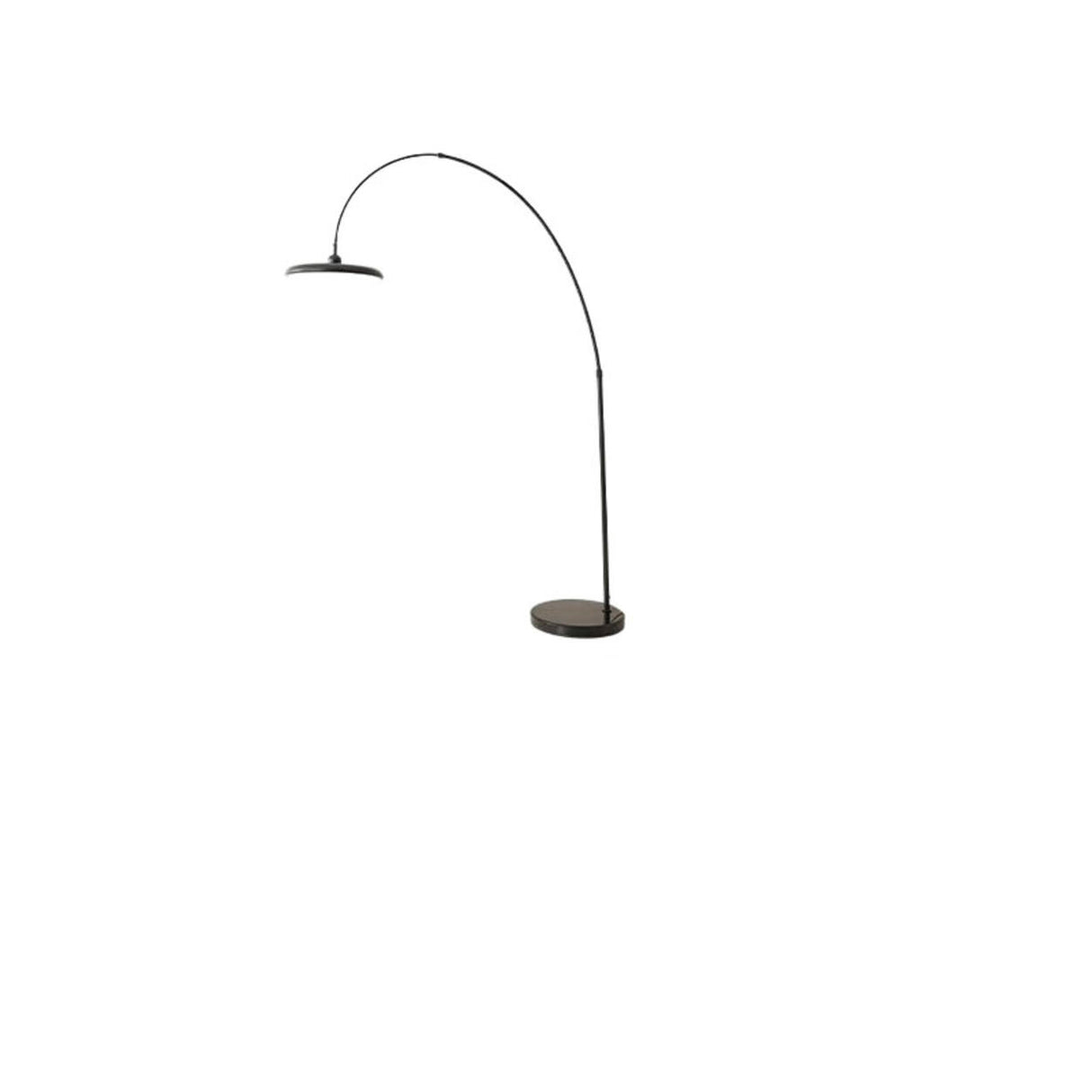 Contemporary Colorful Disc Metal Arched Floor Lamp Image - 13