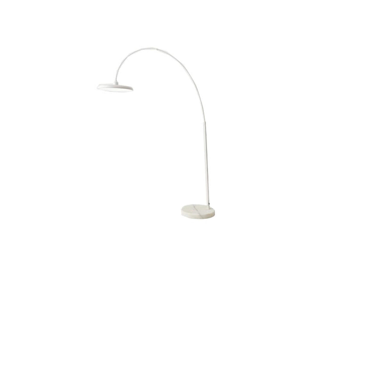 Contemporary Colorful Disc Metal Arched Floor Lamp Image - 15