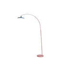 Contemporary Colorful Disc Metal Arched Floor Lamp Image - 3