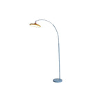 Contemporary Colorful Disc Metal Arched Floor Lamp Image - 5